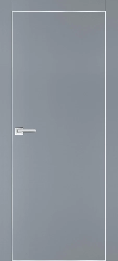 Фото Межкомнатная дверь PX-1 AL кромка с 4-х ст. Серый матовый