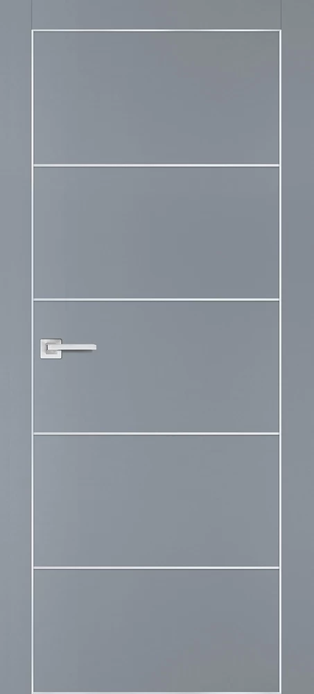 Фото Межкомнатная дверь PX-12  AL кромка с 4-х ст. Серый матовый
