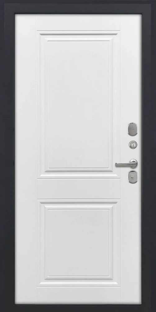 Входная дверь ДвериПРО Термо серебро ФЛ-677 (10мм, Белый матовый) DPRO232221 внутренняя сторона