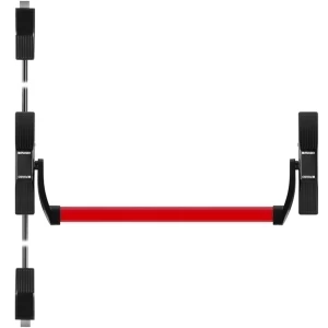 Ручка-штанга нажимная AP.1700C push-bar (ANTI-PANIC 1700С) с тягами для двухстворчатых дверей