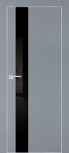 Межкомнатная дверь PX-10  AL кромка с 4-х ст. Серый матовый