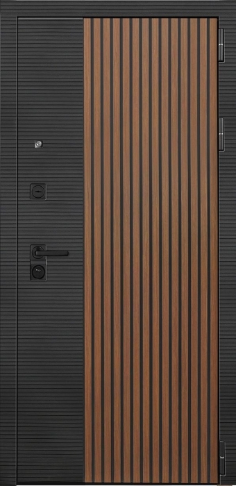 Входная дверь Модель L - 48 Экошпон СБ-3 (16мм, венге) внешняя сторона