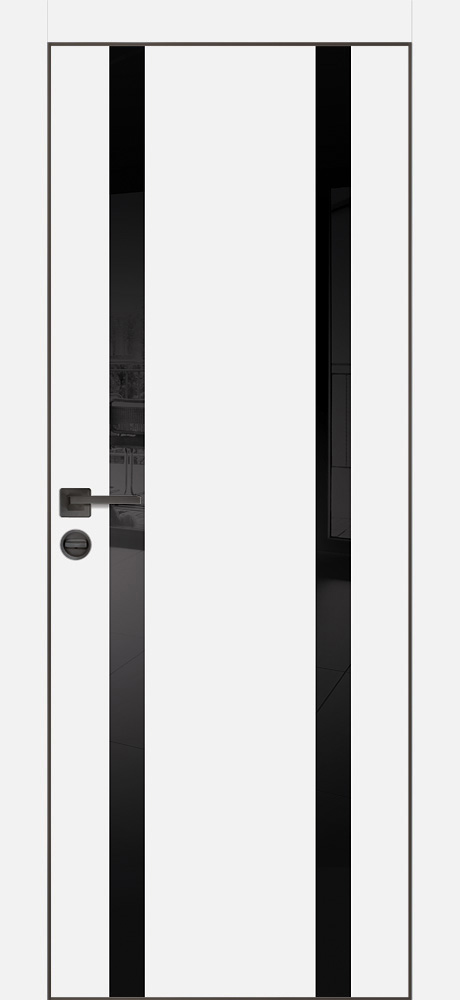 Фото Межкомнатная дверь PX-9  AL кромка с 4-х ст. Белый матовый