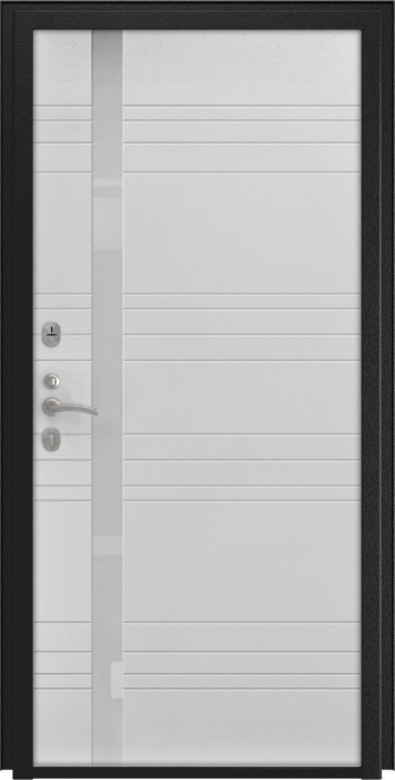 Входная дверь Авеста A-1 (16мм, белая эмаль) внутренняя сторона