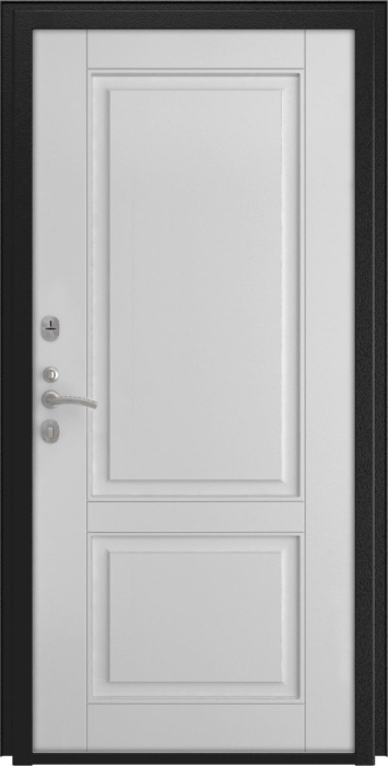 Входная дверь Берген L-5 (16мм, белая эмаль) внутренняя сторона