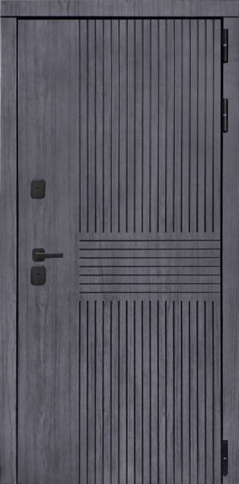 Входная дверь Берген ФЛ-700 (10мм, ясень белый) внешняя сторона