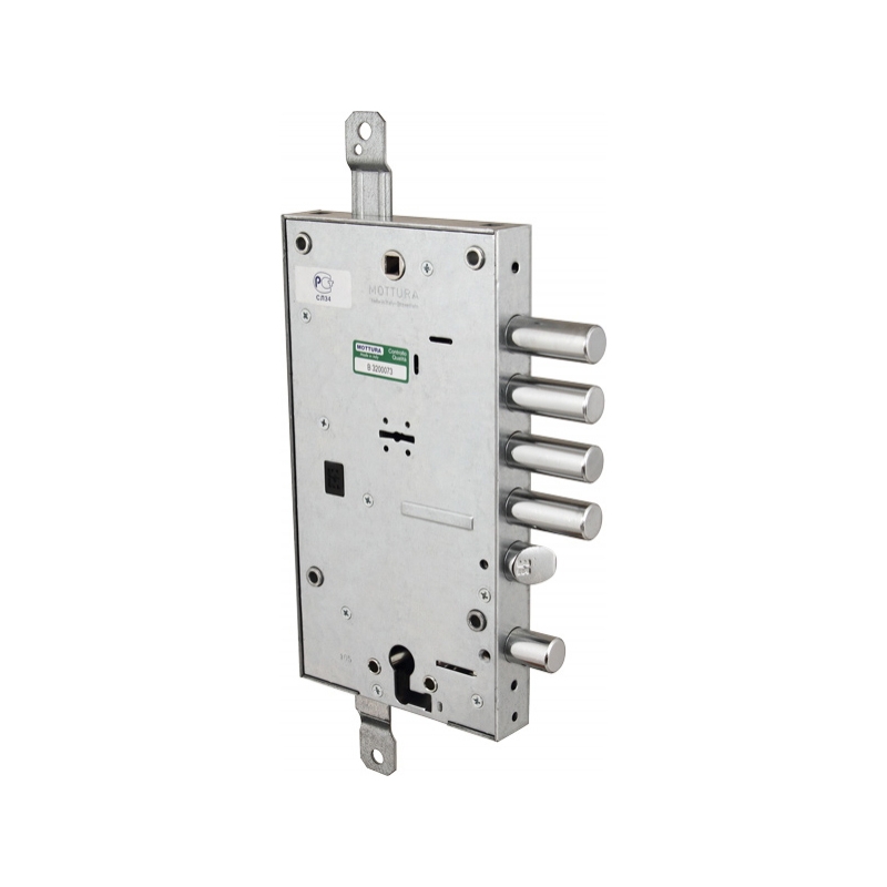 Фото Замок врезной двухсистемный 54.797-D (правый) (без накладок), ключ 60 мм