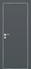 Межкомнатная дверь PX-1 AL кромка с 4-х ст. Графит матовый