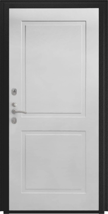 Входная дверь Берген ФЛ-609 (L-52, 10мм, белый матовый) внутренняя сторона